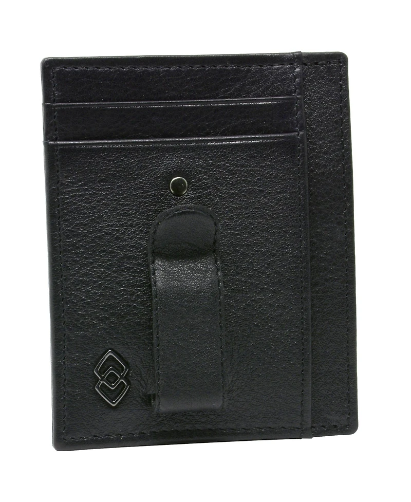 Alpine Swiss Double Diamond Mens Rfid Money Clip Minimalist Front Pocket Wallet