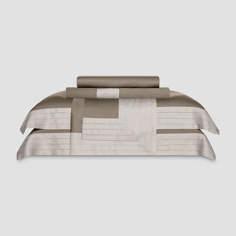 Togas Eden beige/brown Duvet cover King beige/brown