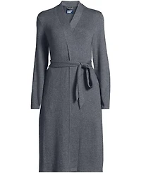 Lands' End Women's Cashtouch Faux Cashmere Cozy Robe