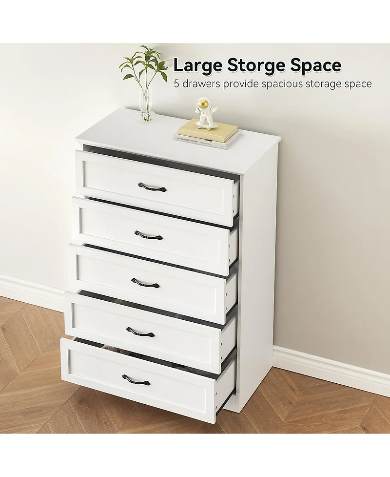 gaomon Modern Drawers Dresser, Chest of Drawers Closet Organizers and Storage Clothes