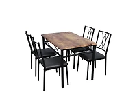 Dining Table Set for 4, Dining Room Table Set for 4, Dining Table and Chairs Set for 4, Dining Table with 4 Chairs, 4 Piece Dining Table Set