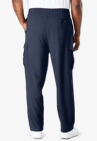 KingSize Big & Tall Lightweight Jersey Cargo Sweatpants