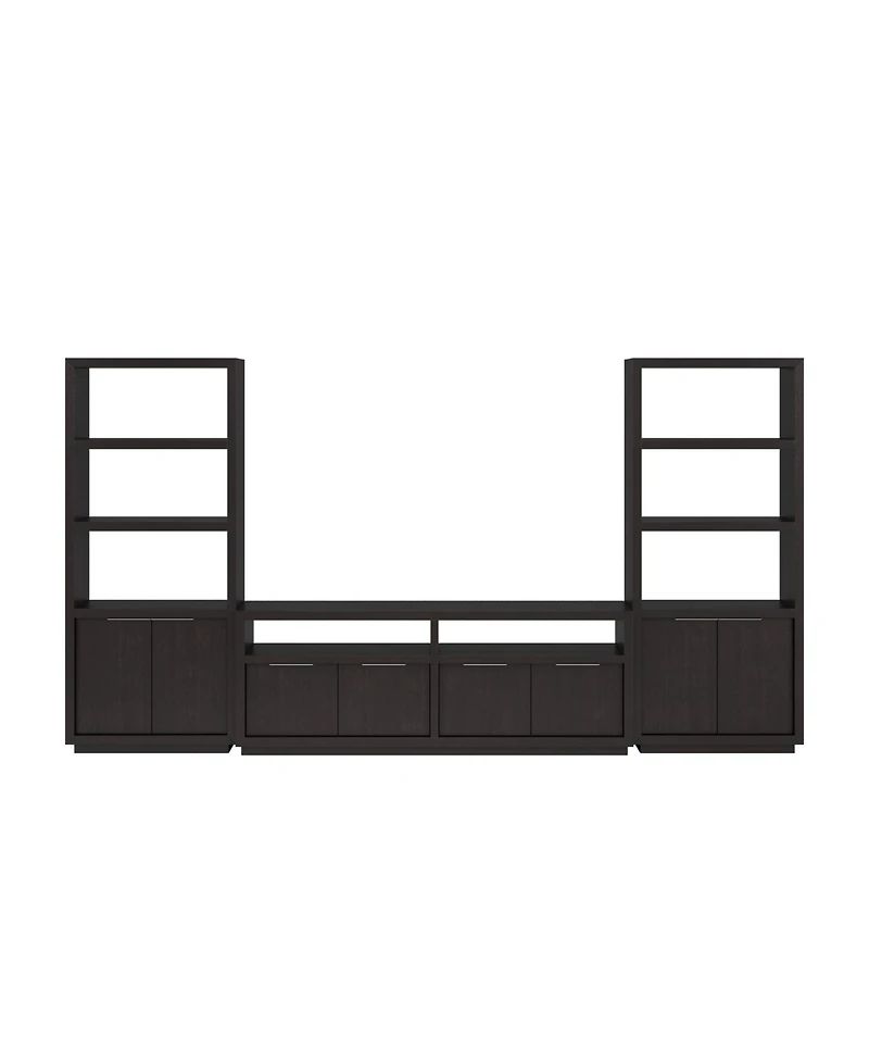 Furniture Tivie 74" Media 3 Pc Console Set