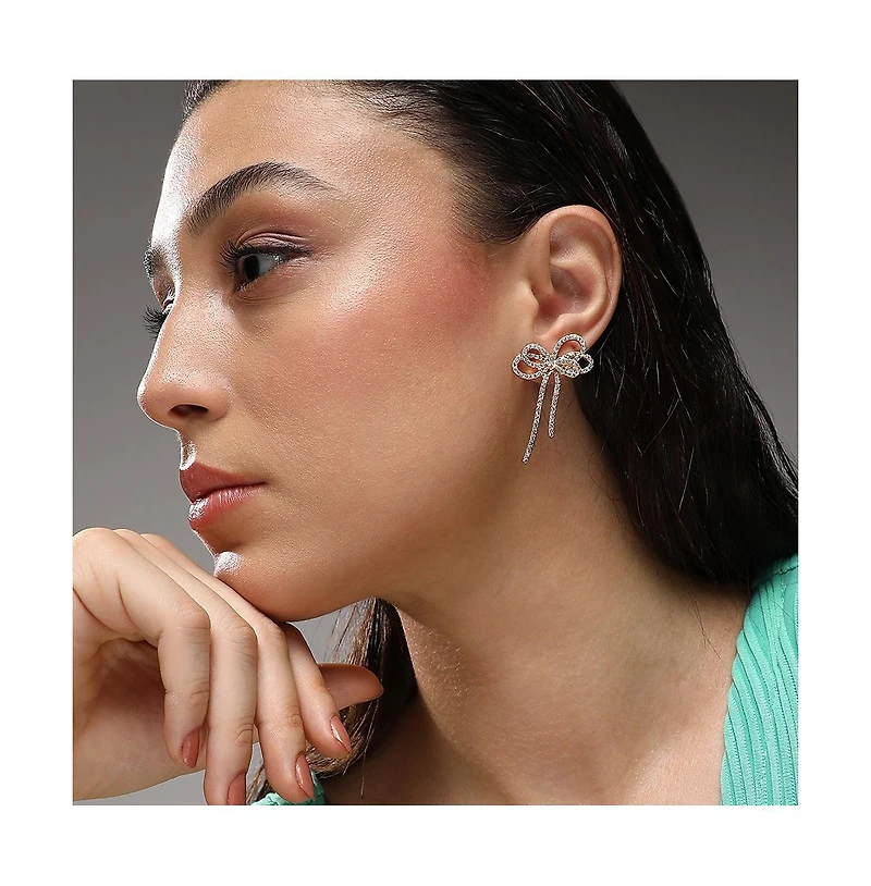 Sohi Women's Bow Drop Earrings