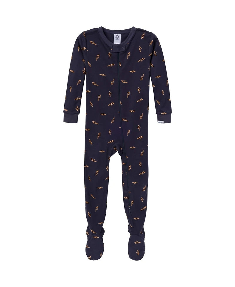 Gerber Baby Boys Snug Fit Footed Pajamas, 4-Pack, Moose