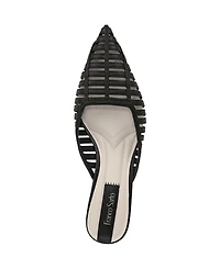 Franco Sarto Women's Marlina Fisherman Pointed Toe Kitten Heel Mules