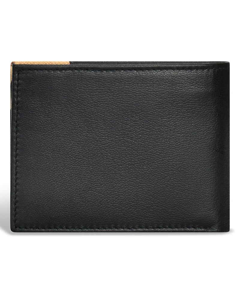 Champs Men's Iconic Collection Leather Top Wing Wallet