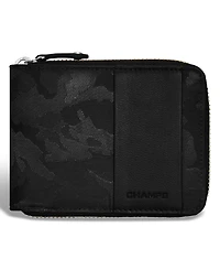 Champs Men's Camo Collection Leather Zip Around Wallet