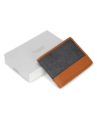 Champs Men's Denim Collection Leather Bi-Fold Wallet