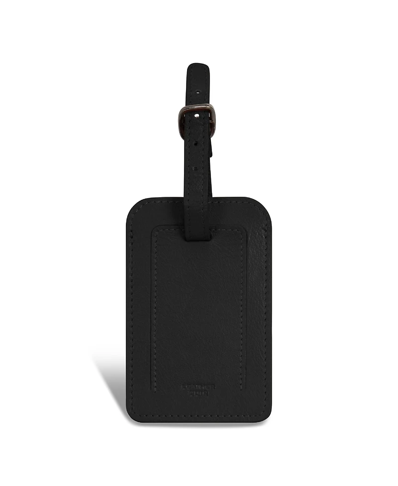 Champs Men's Onyx Collection Leather Luggage Tags