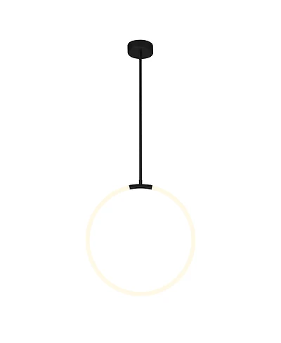 Cwi Lighting 24" Metal Hoops 1 Light Led Chandelier