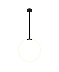 Cwi Lighting 24" Metal Hoops 1 Light Led Chandelier