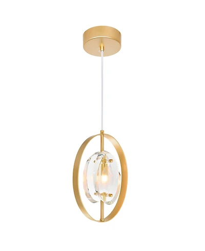 Cwi Lighting 98" Metal Iris 1 Light Mini Pendant