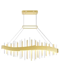 Cwi Lighting 18" Metal Millipede Led Chandelier