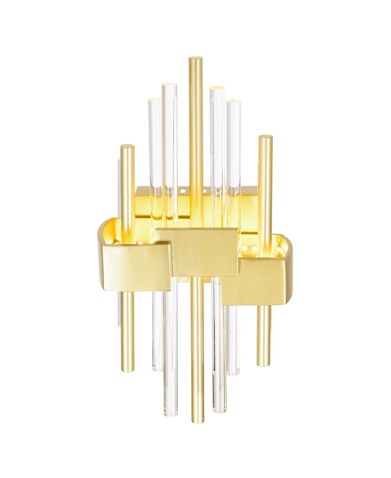 Cwi Lighting 16" Metal Millipede Led Wall Sconce