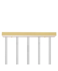 Cwi Lighting 20" Metal Hoops 5 Light Led Chandelier