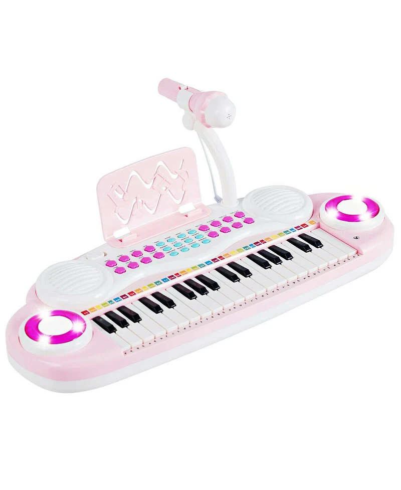 Gymax 37 Keys Kids Toy Electronic Organ Portable Piano Keyboard w/ Microphone