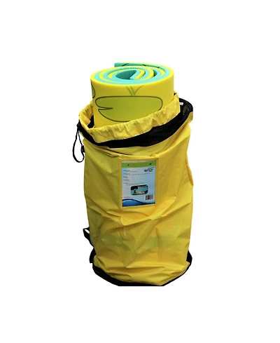 Aqua Lily Pad Tadpole Single Adult Floating Foam Pool Lounger Mat, Green/Yellow