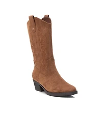 Women's Italian Western Suede Boots By Xti