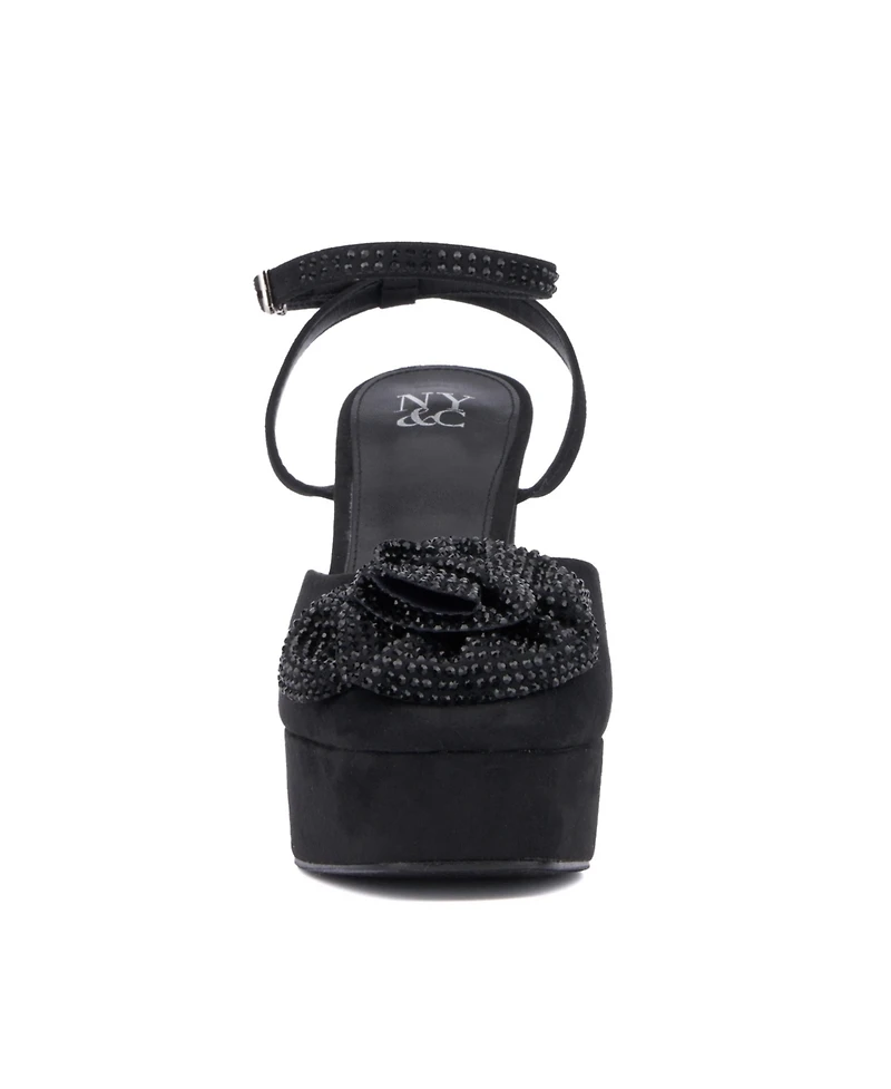 Women's Raya- Flower Platform Heels Pump