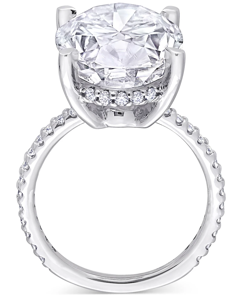 Lab Grown Moissanite Engagement Ring (8 ct. t.w.) 10k White Gold