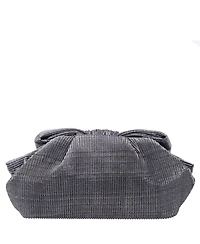 Nina Pleated Metallic Frame Magnetic Clutch