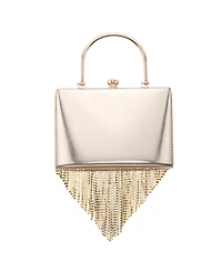 Nina Crystal Chain Cascade Fringe Satchel Bag