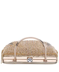 Nina Crystal Chain Cascade Fringe Satchel Bag