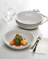 Lenox French Perle Scallop Dinner Bowls, Set of 4