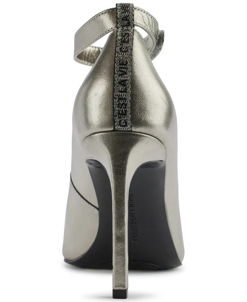 Karl Lagerfeld Paris Women's Sury Ankle Strap Pumps