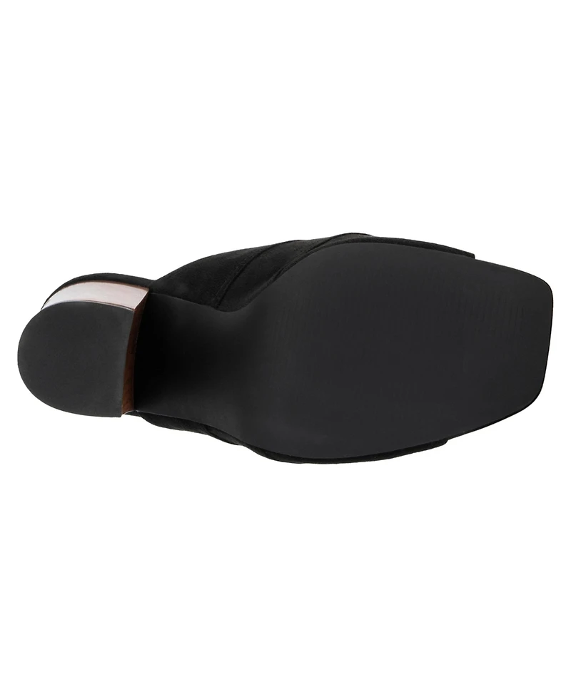 Women's Lacinda Faux Suede Slide Heeled Sandal