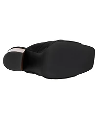 Women's Lacinda Faux Suede Slide Heeled Sandal