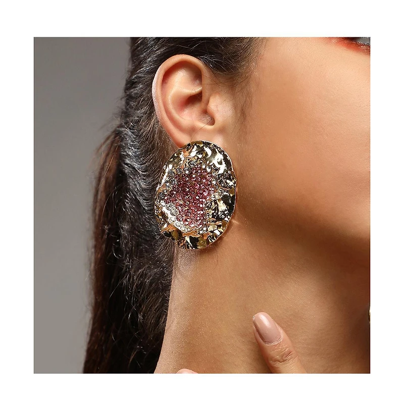 Sohi Women's The Lilypad Drop Earrings