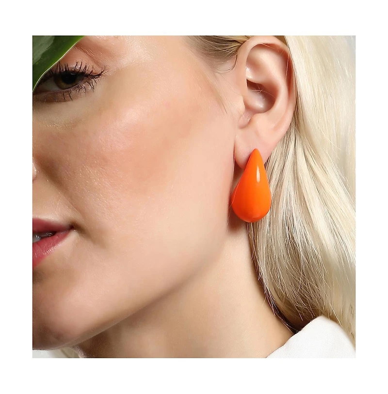 Sohi Women's The Medium Teardrop Stud Earrings