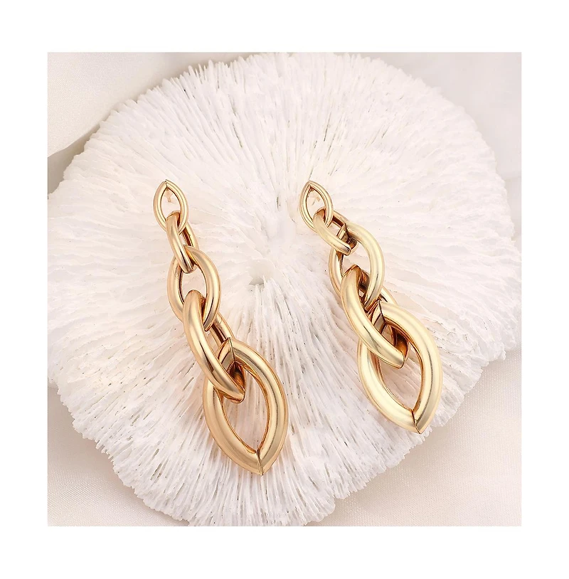 Sohi Women's The Marquise Link Drop Earrings