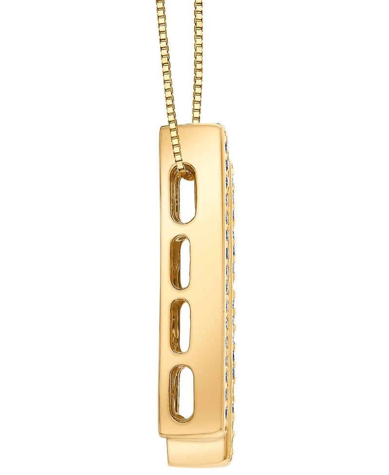 Sirena Diamond Triple Bar 18" Pendant Necklace (1/2 ct. t.w.) in 14k Yellow Gold