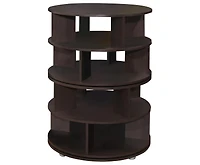 Kings Brand Furniture 4-Tier Rotating Lazy Susan Shoe Rack, 360° Revolving Storage Organizer for Closet Entryway Bedroom Hallway