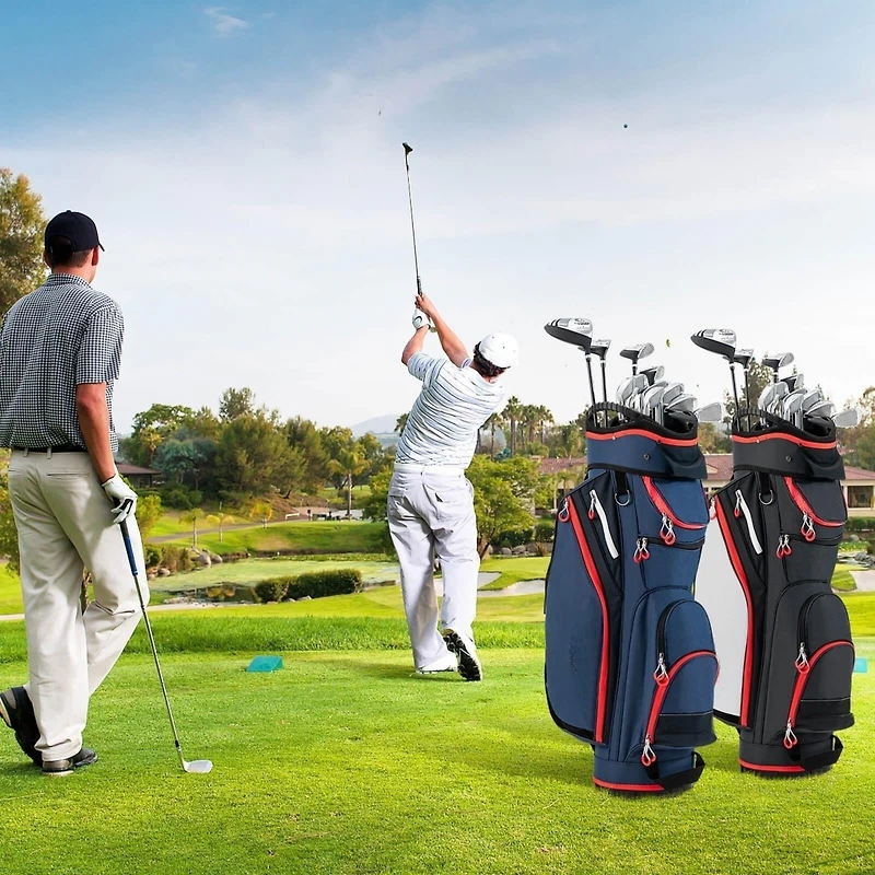 Hongge 9.5-Inch Golf Cart Bag with 14-Way Top Organizer