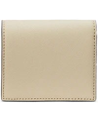Lauren Ralph Crosshatch Leather Compact Wallet