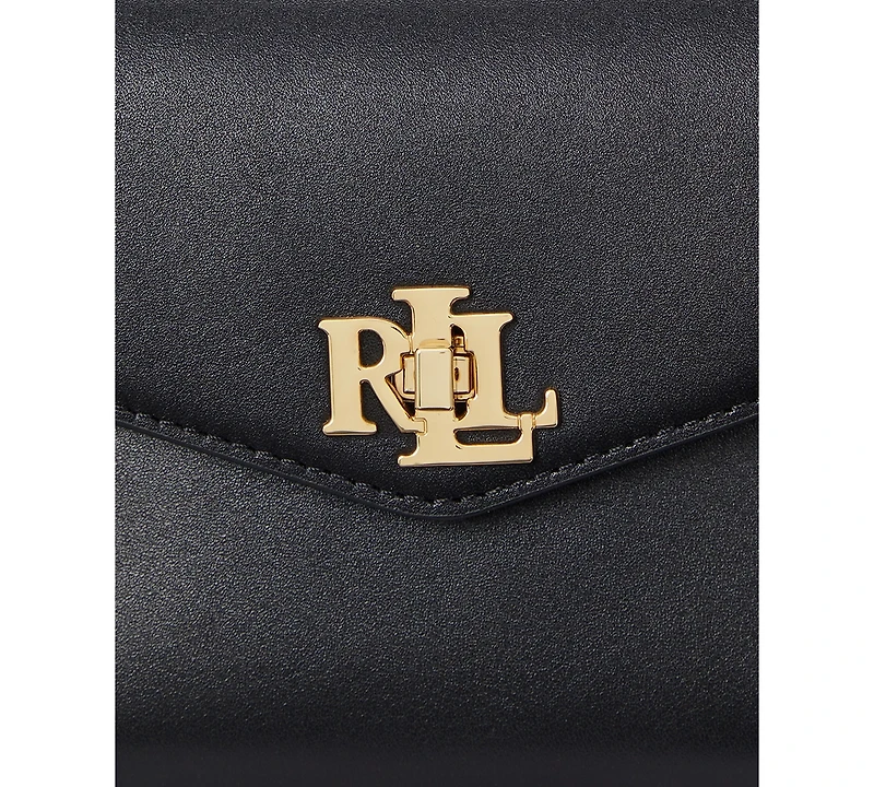 Lauren Ralph Leather Small Farrah Satchel