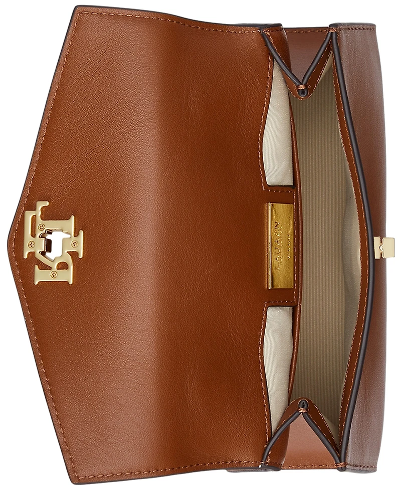 Lauren Ralph Leather Small Farrah Satchel