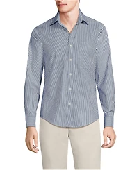 Lands' End Men's Traditional Fit Long Sleeve Travel Kit Shirt