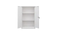 Slickblue Metal Storage Cabinet with Locking Doors and Adjustable Shelf – Folding Filing Locker for Home, Office, School, Garage