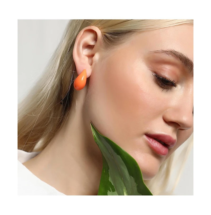 Sohi Women's The Small Teardrop Stud Earrings