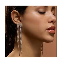 Sohi Women's The Cristallo Drop Earrings