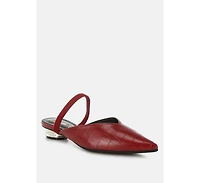 Renata Fantasy Heel Croco Mules