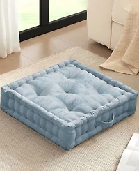 Intelligent Design Azza Chenille Square Floor Pillow Cushion, 24" x