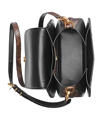 Donna Karan New York Bellerose Python Flap Crossbody Bag