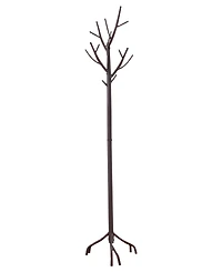 Kings Brand Furniture - Metal Hall Tree Freestanding Coat & Hat Rack with Branches, Bronze