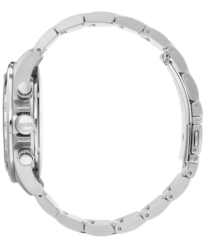 Hugo Boss Men's Chronograph Hero Stainless Steel Bracelet Watch 43mm